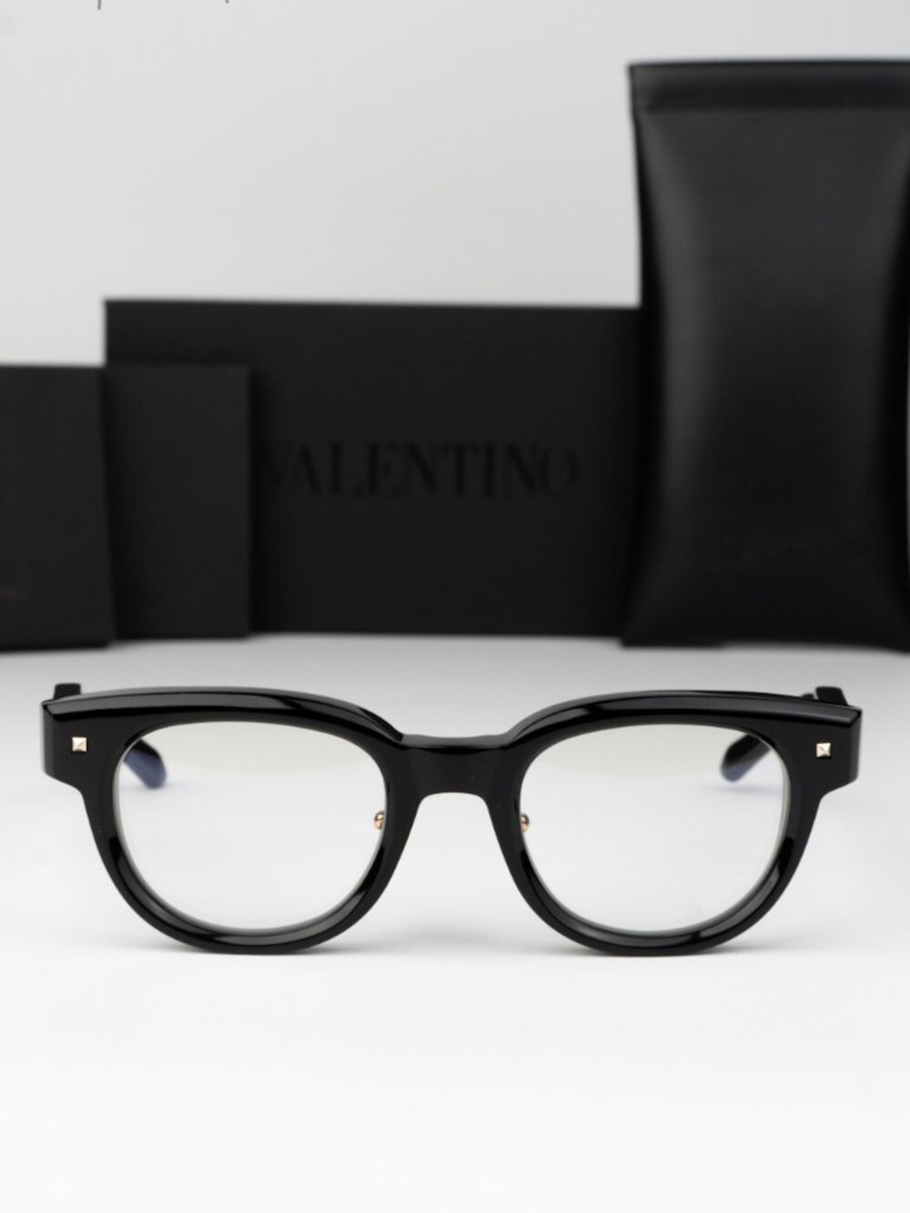 Valentino Men Eyeglasses Black Square V-ESSENTIAL-V VLX-163 A-AF NEW AUTHENTIC